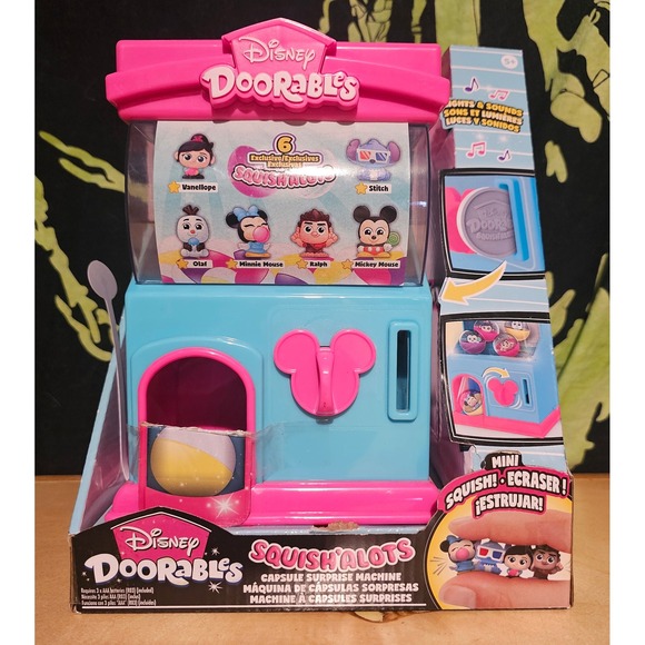 Disney Doorables Squishalots Capsule Surprise Machine Lights Sounds - Picture 1 of 6